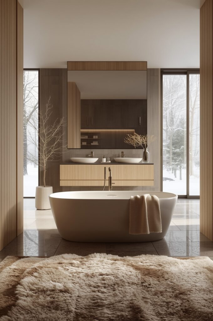 warm & cozy winter bathroom decor ideas