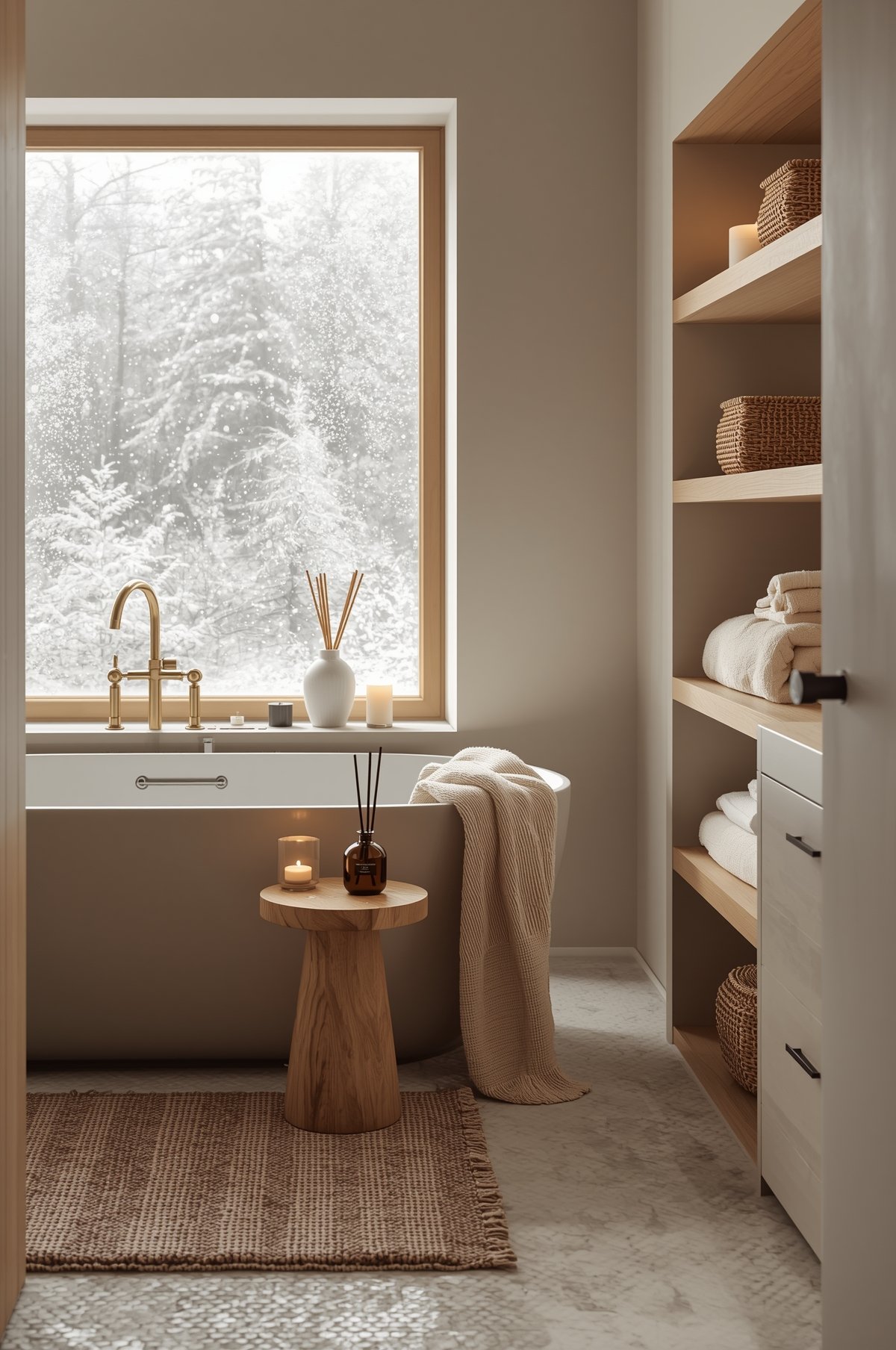 warm & cozy winter bathroom decor ideas
