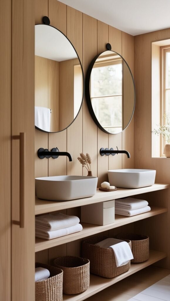 japandi decor ideas fall winter bathroom refresh