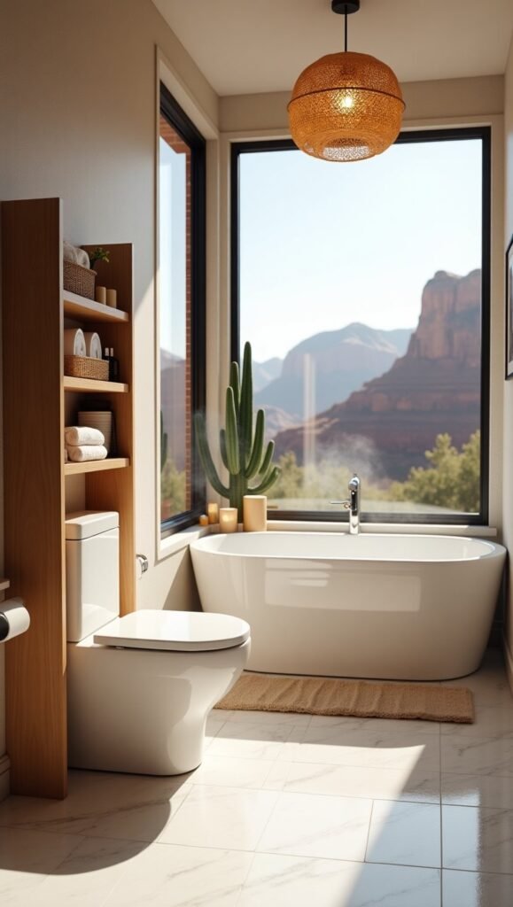 japandi decor ideas fall winter bathroom refresh