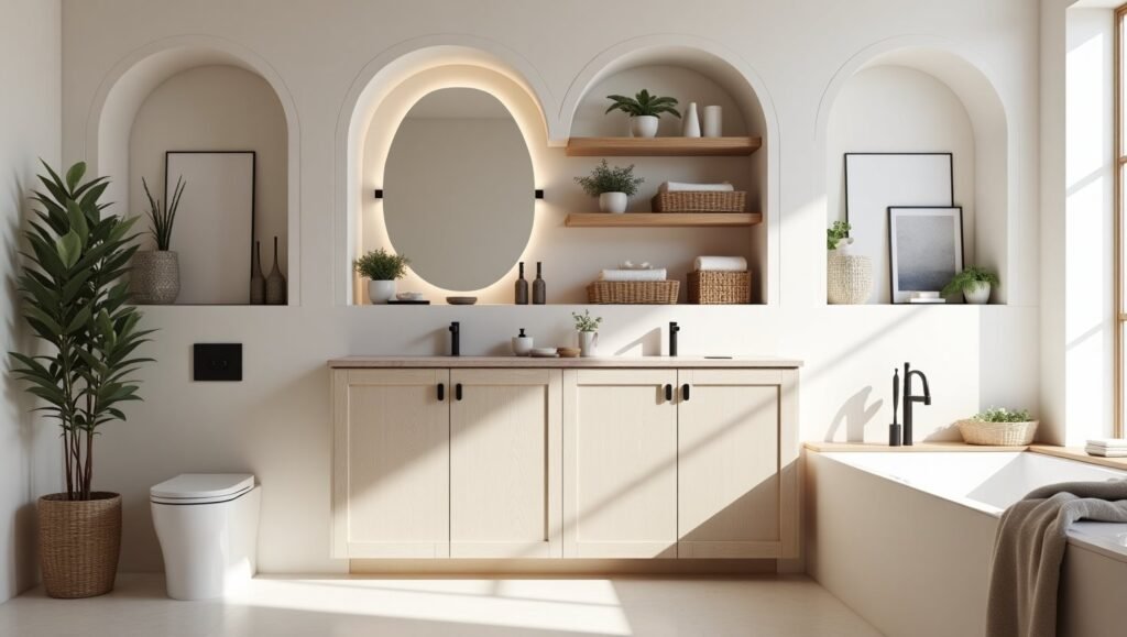 japandi decor ideas fall winter bathroom refresh