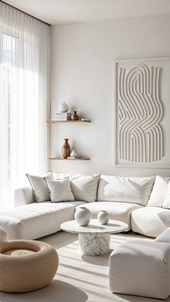 winter white interior decor ideas