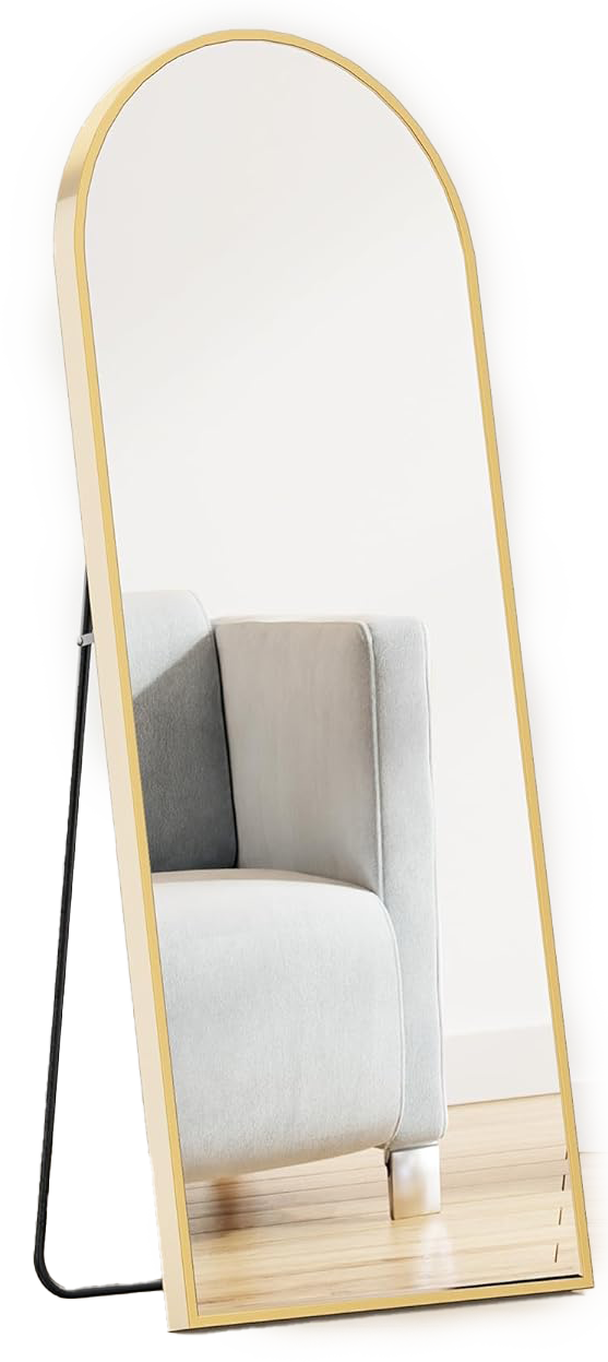 gold frame full size mirror