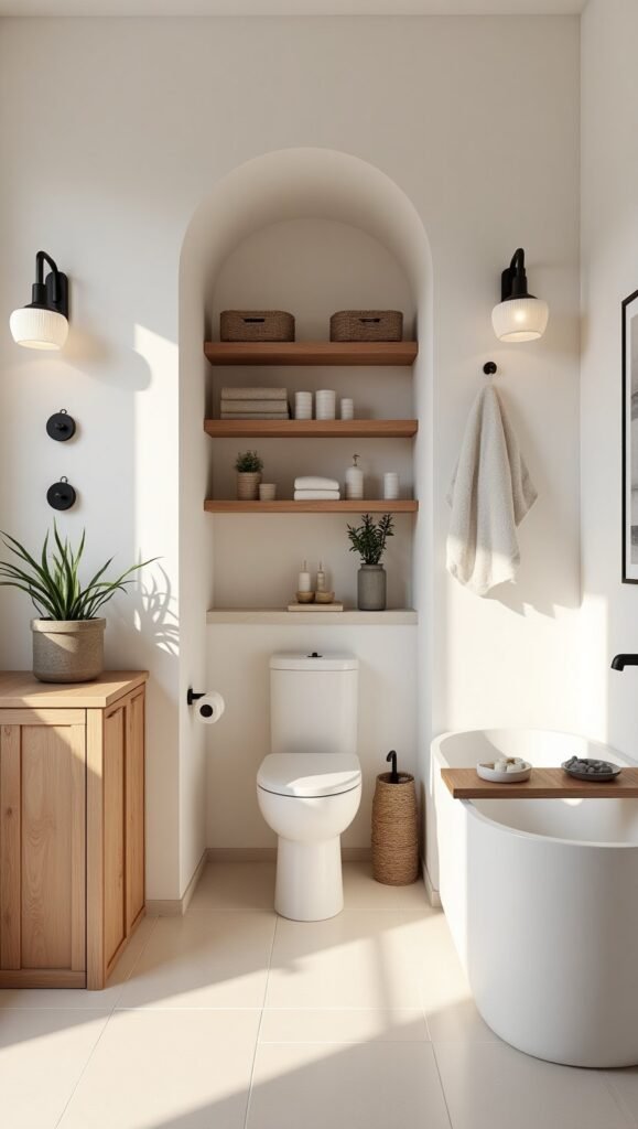 japandi decor ideas fall winter bathroom refresh
