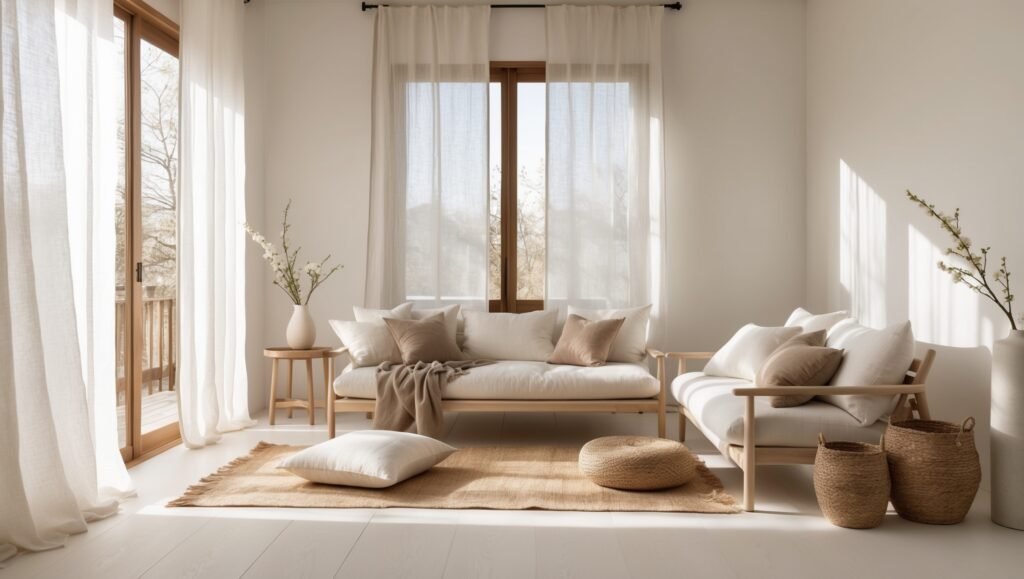 spring refresh living room airy styling