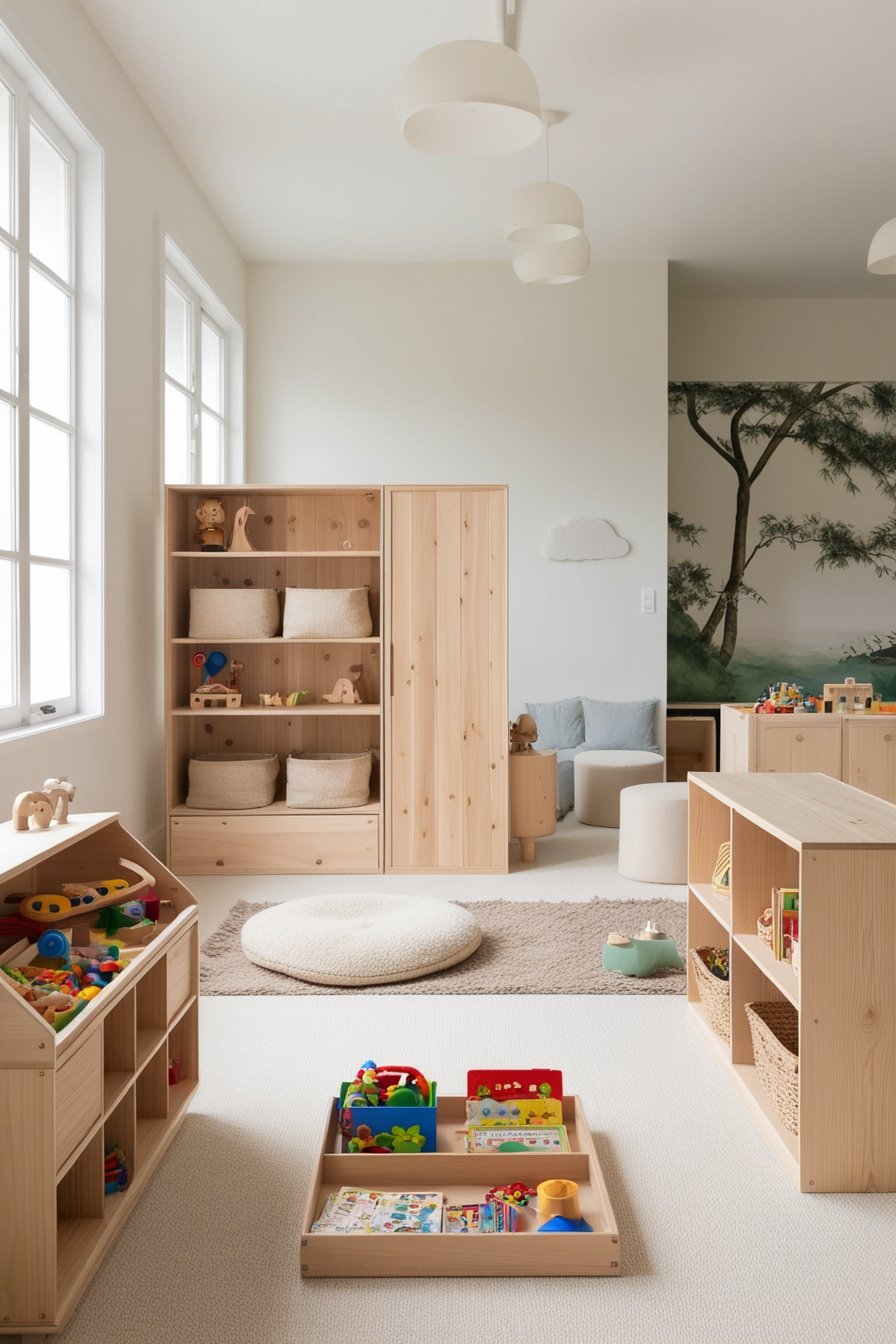 Childrens Playroom Storage and Organization system Ideas for Happy Kids