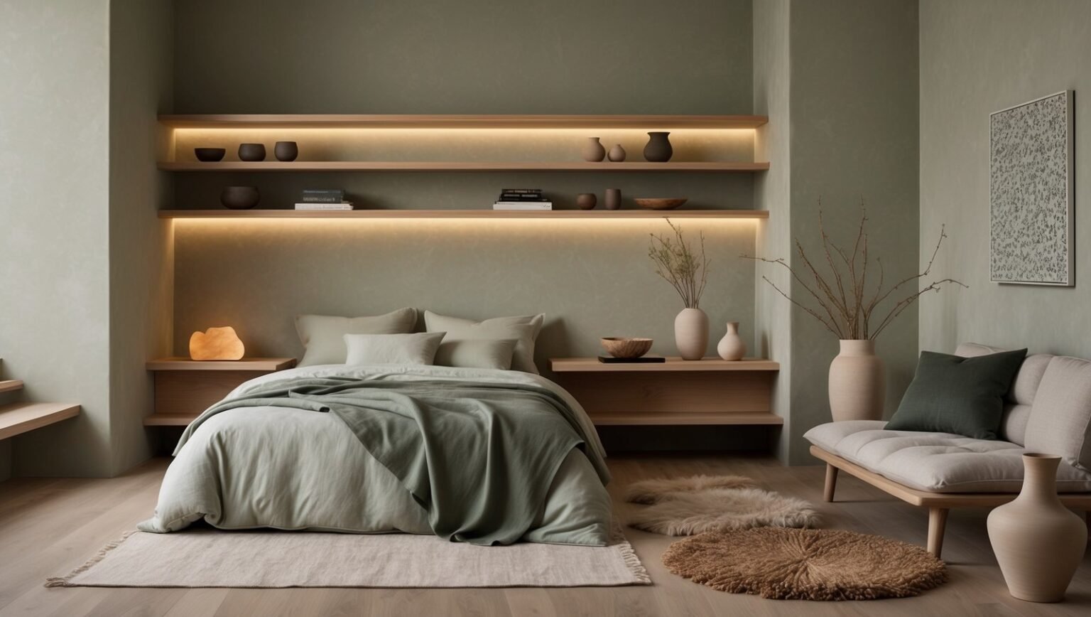 Japandi Sage Green Bedroom Ideas For Serene Sanctuaries - Dwell Studio 24
