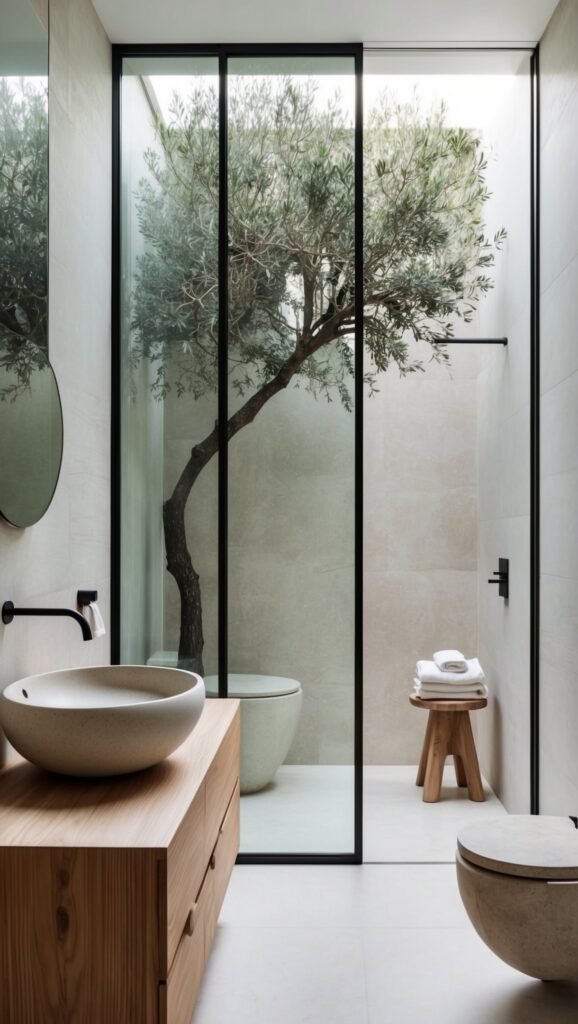 bathroom trend 2025 spa style