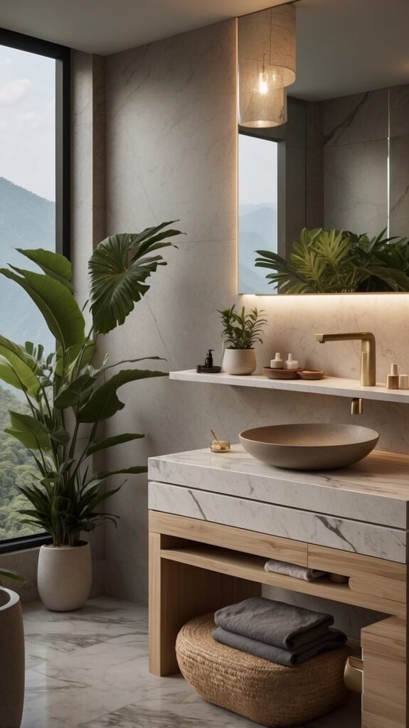 bathroom trend 2025 spa style