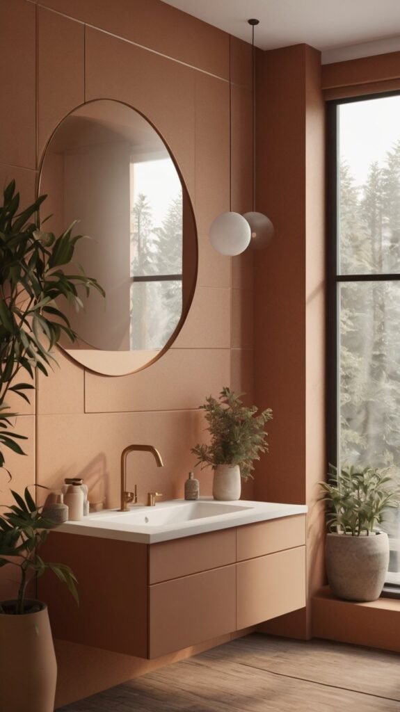 bathroom trend 2025 color drenching
