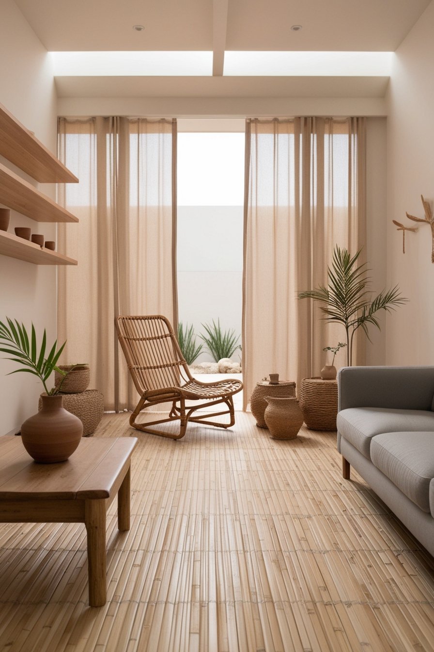Japandi Boho interior design idea