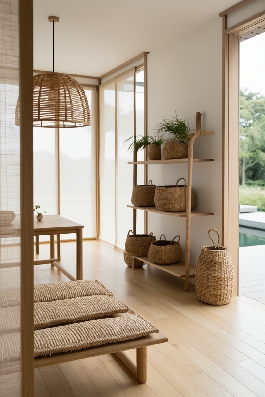 Japandi Boho interior design idea