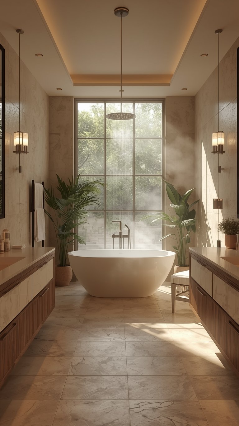 bathroom trend 2025 spa style