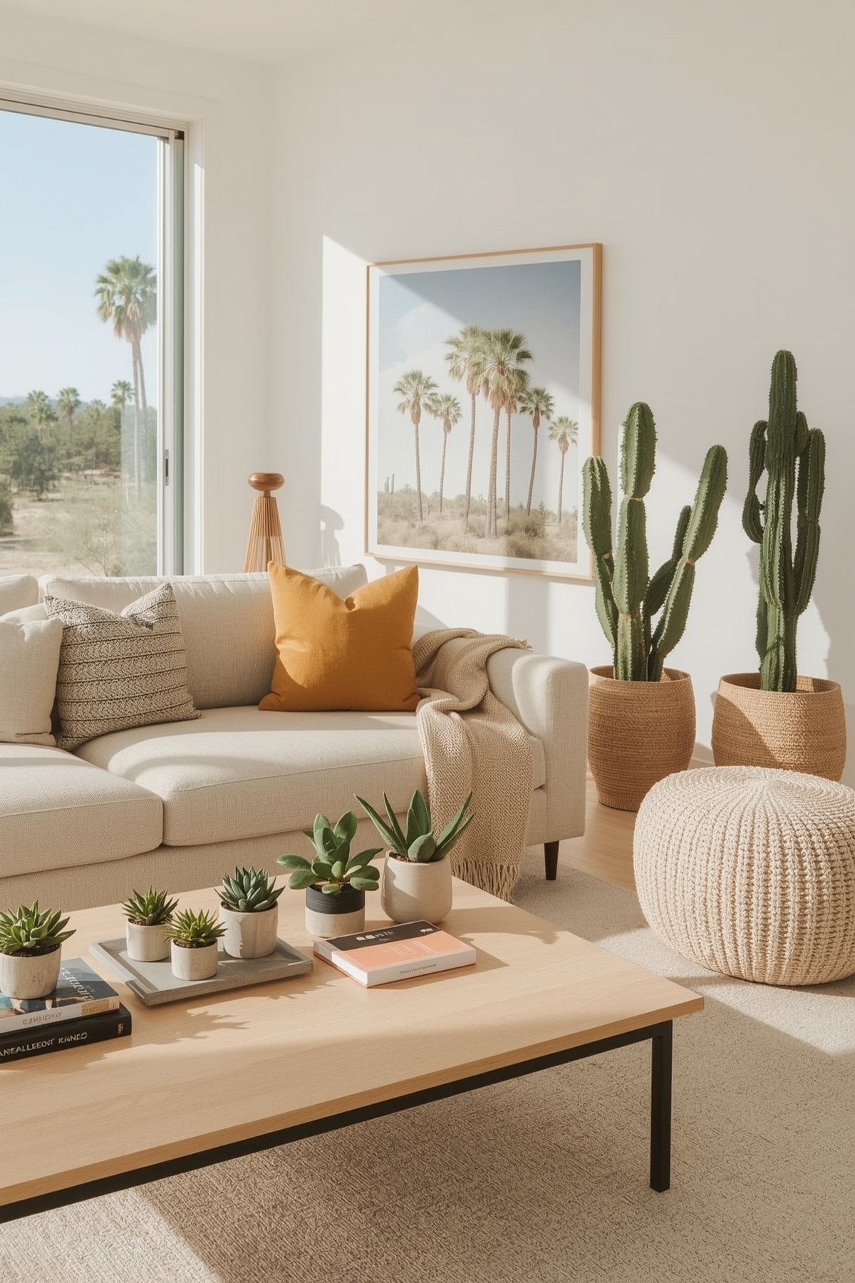 japandi boho interior design idea