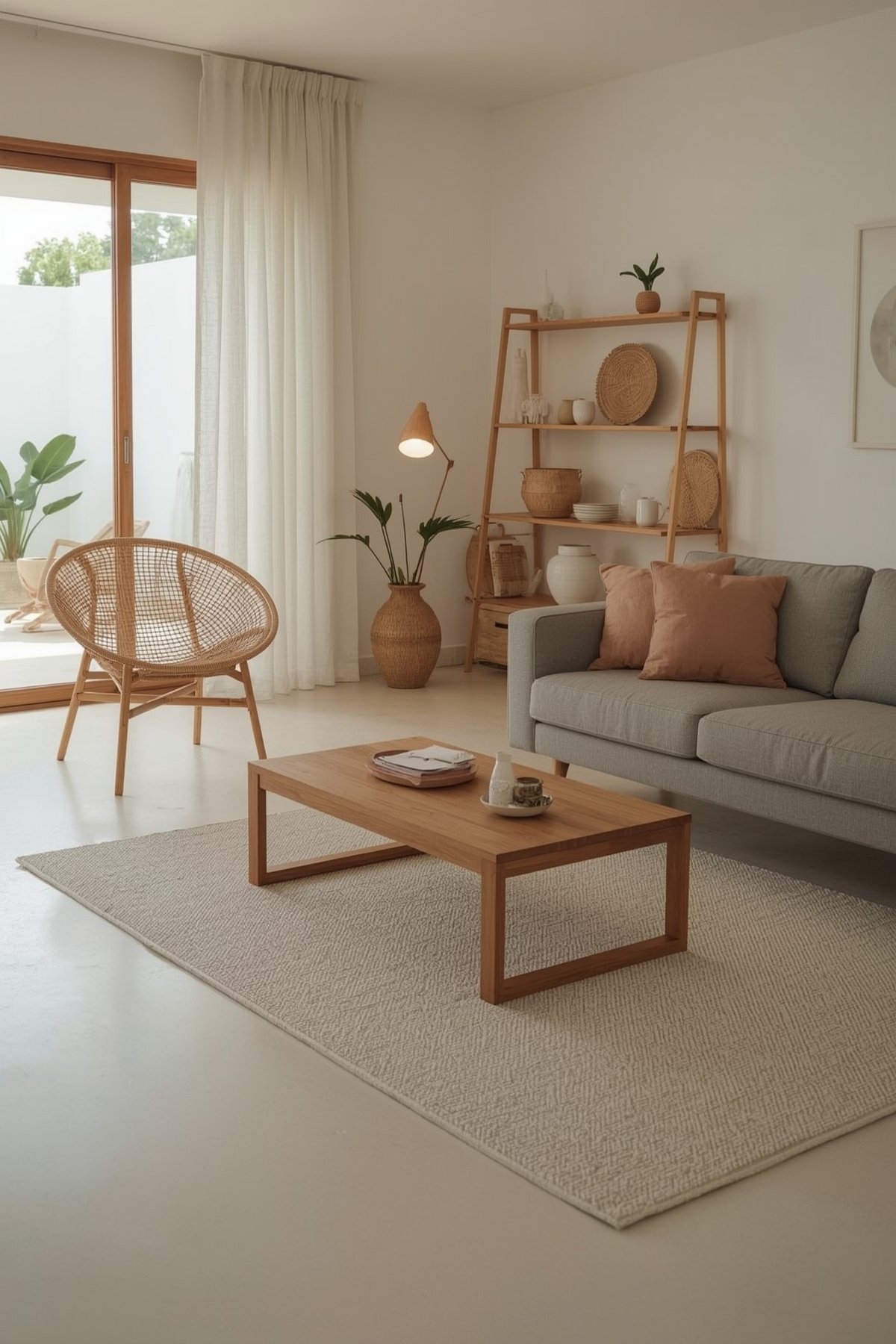 Japandi Boho interior design idea