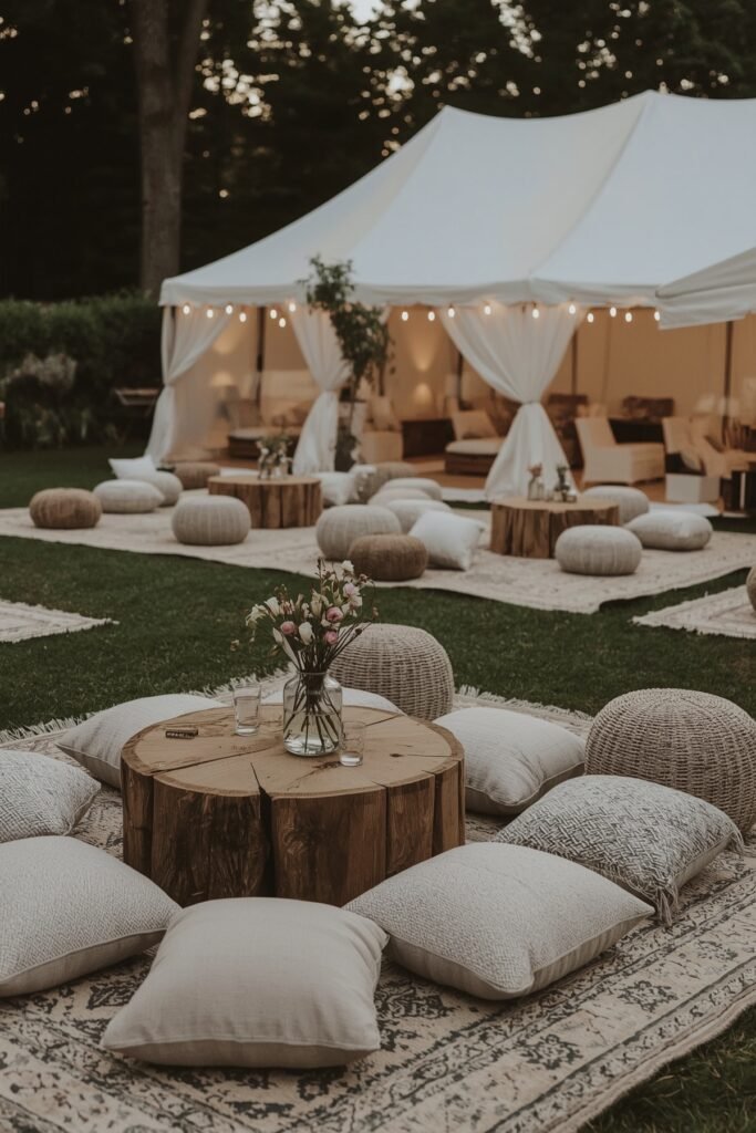 Japandi backyard Summer Camp