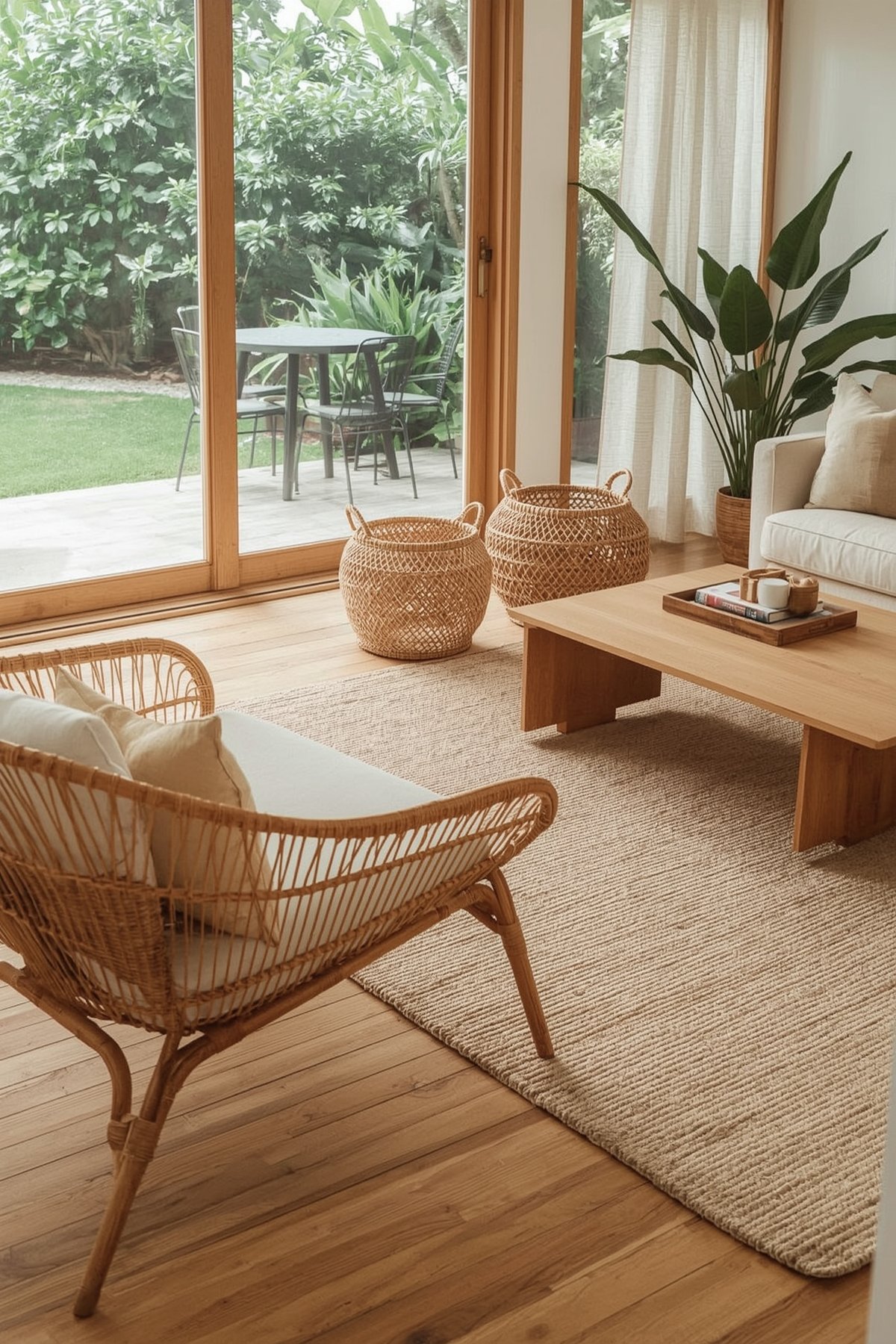Japandi Boho interior design idea
