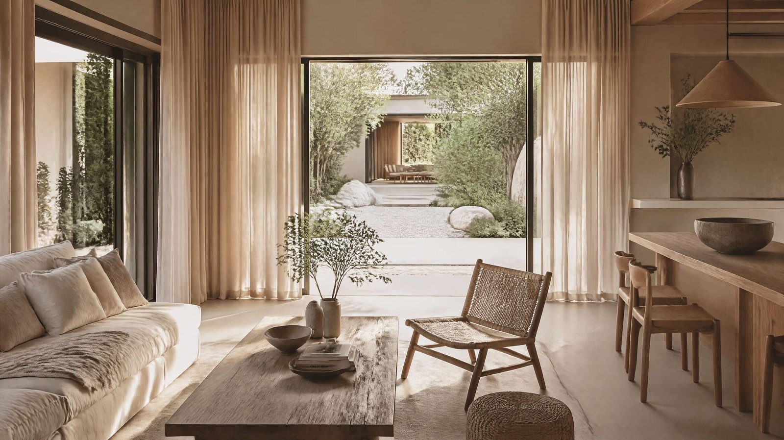アート723　「ネイチャーS」　インテリアコーディネート Zedd's Encino House Is an Ode to White Oak, Where Every Beam