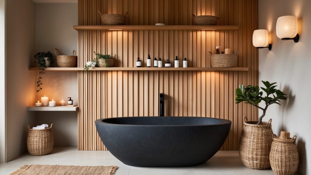 bathroom trend 2025 spa style
