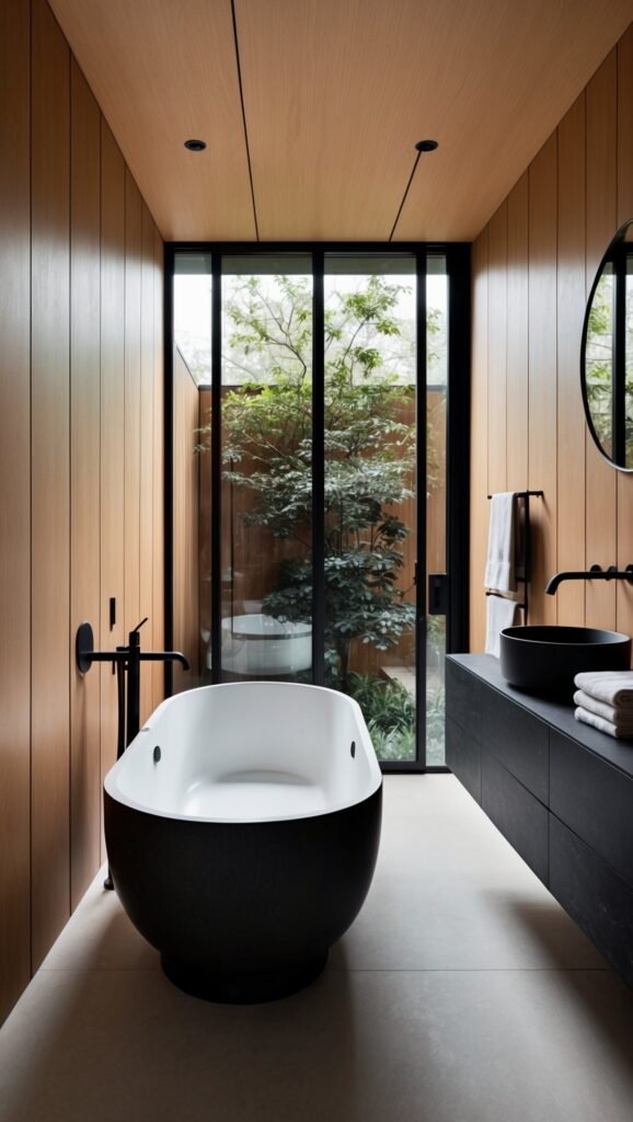 bathroom trend 2025 biophilic bathroom