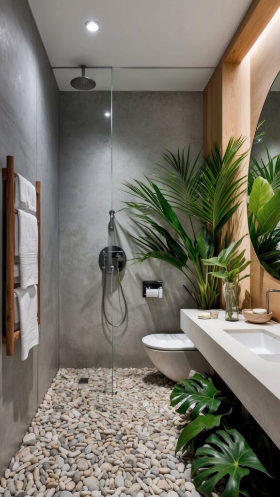 bathroom trend 2025 biophilic bathroom