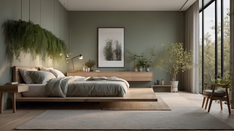 sage green bedroom