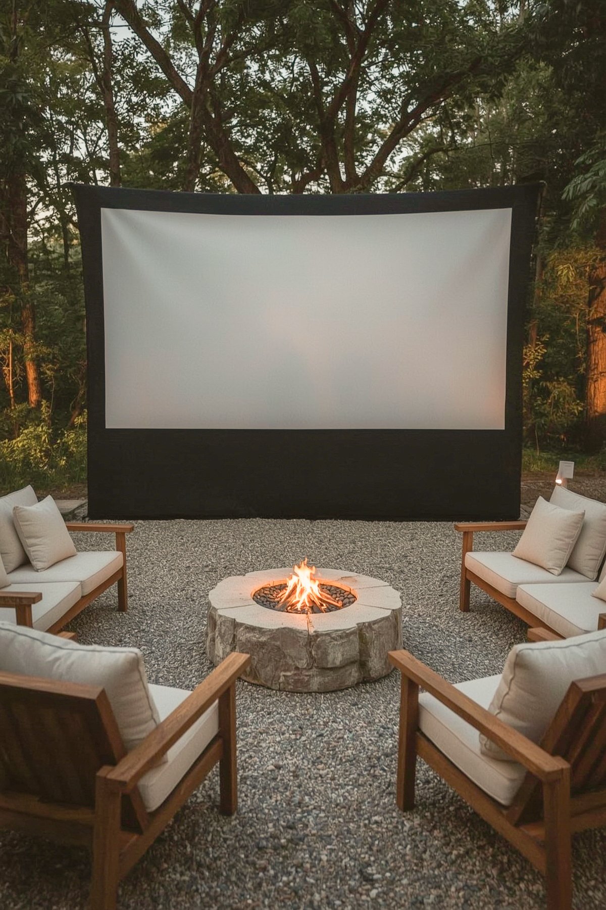 Japandi backyard Summer Camp