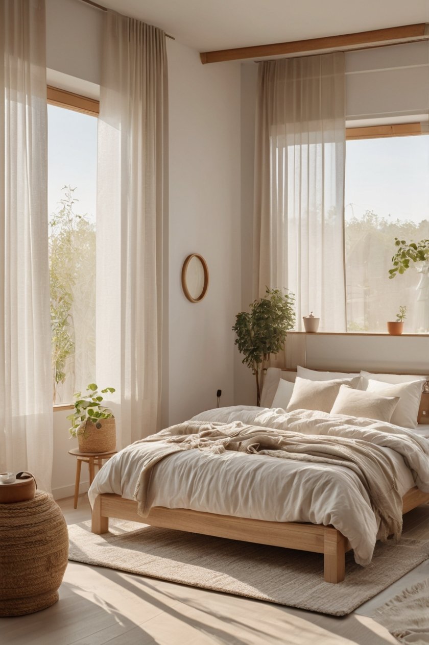 japandi summer bedroom