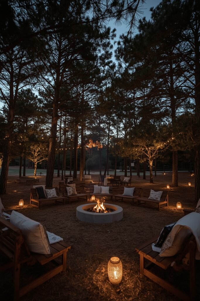 Japandi backyard Summer Camp