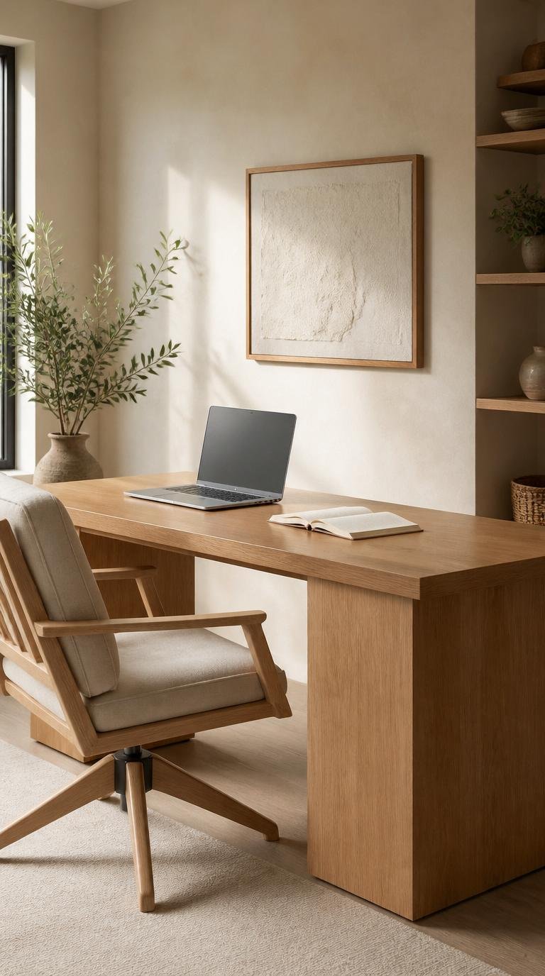 Minimalist Home Office Ideas: Effortless Ways to Build a Calm, Productive Japandi Workspace by Dwell Studio 24
