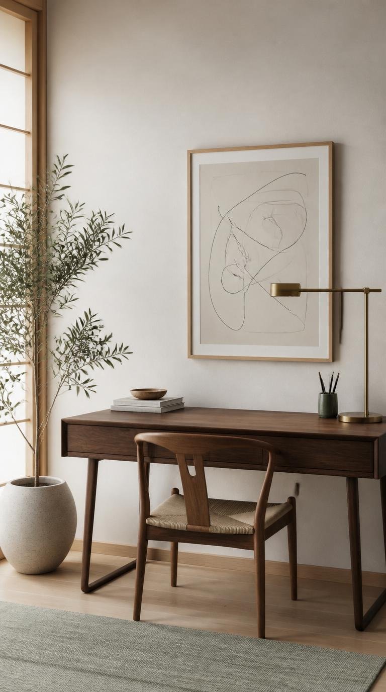 Minimalist Home Office Ideas: Effortless Ways to Build a Calm, Productive Japandi Workspace by Dwell Studio 24