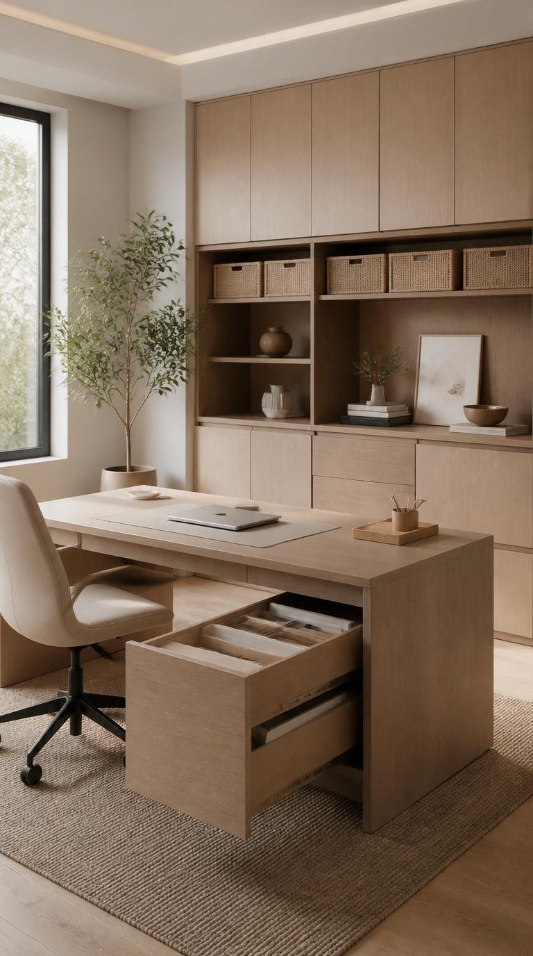 Minimalist Home Office Ideas: Effortless Ways to Build a Calm, Productive Japandi Workspace by Dwell Studio 24