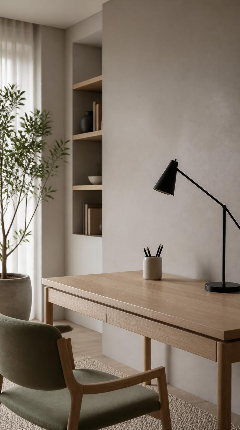 Minimalist Home Office Ideas: Effortless Ways to Build a Calm, Productive Japandi Workspace by Dwell Studio 24