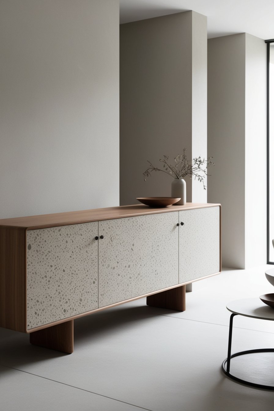 Stylish Terrazzo Interior Design custom terrazo sideboard