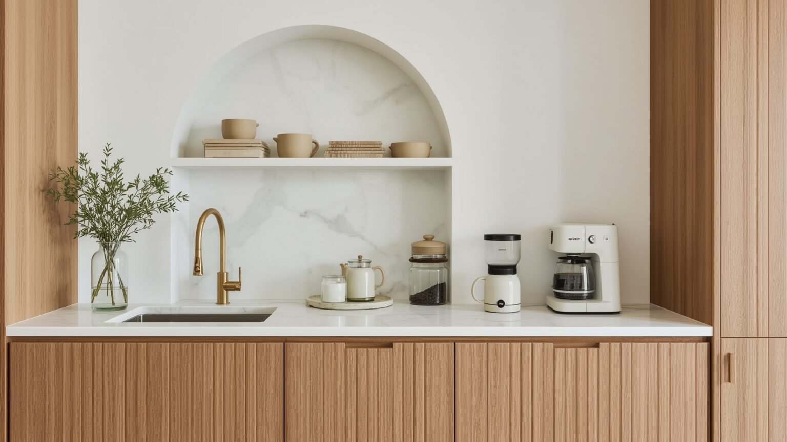 15+ Stunning Japandi Coffee Bar Designs to Steal Right Now - Dwell ...