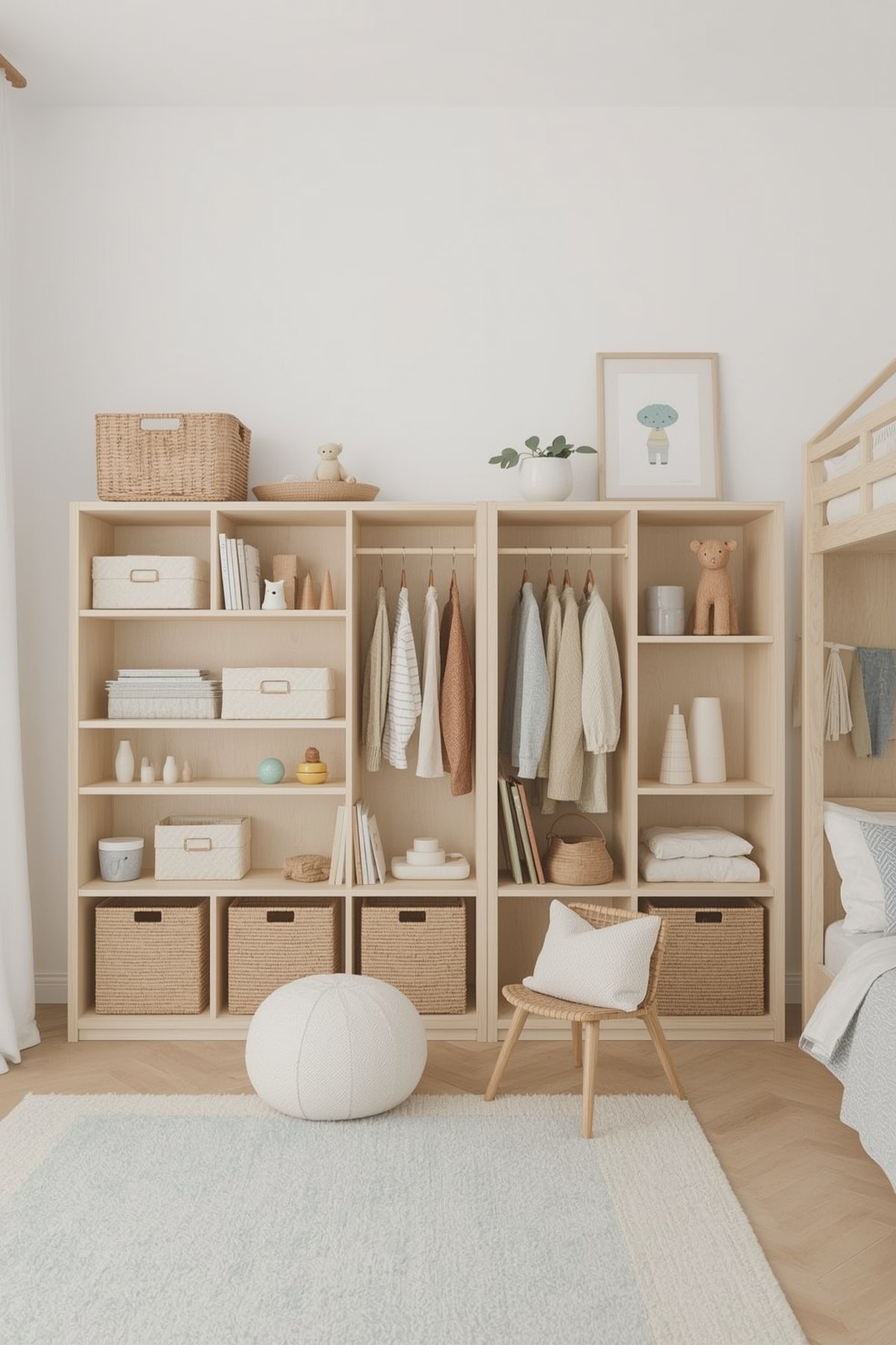 Scandinavian Kids Room Decor: Storage solutions with Style
