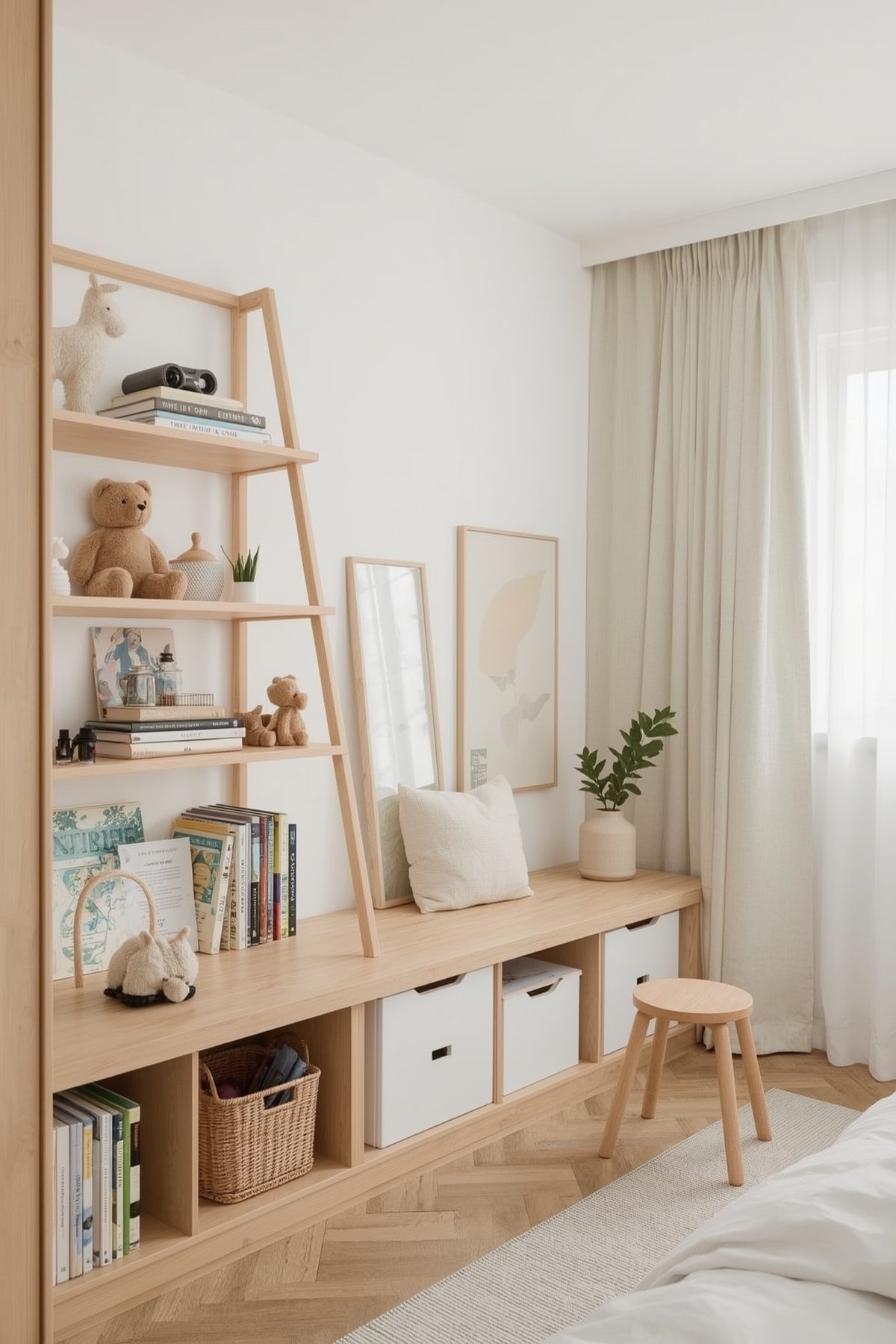 Scandinavian Kids Room Decor organization Ideas