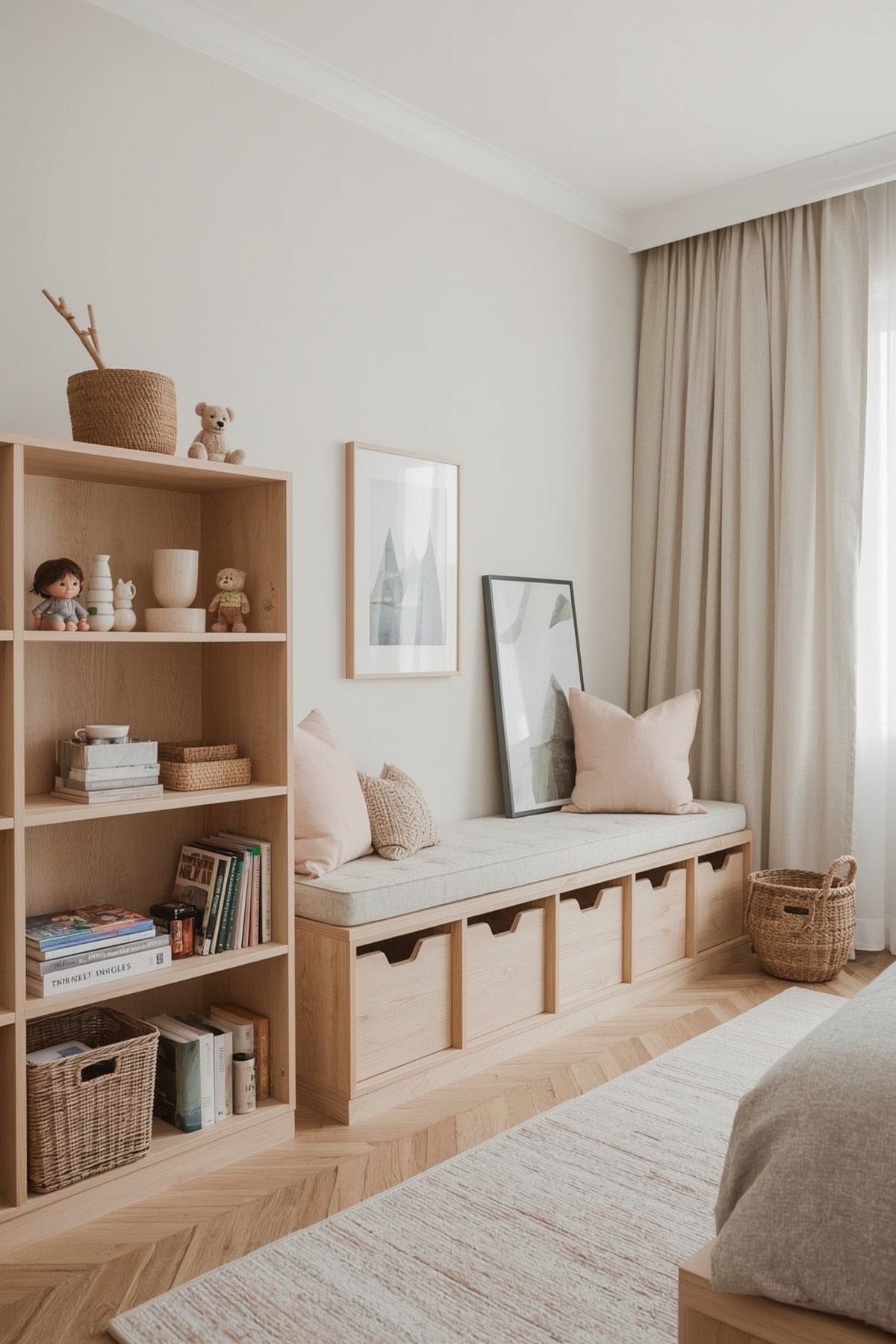 Scandinavian Kids Room Decor organization Ideas