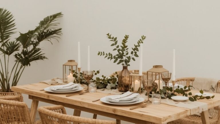 Japandi Al Fresco Dining Area for Summer