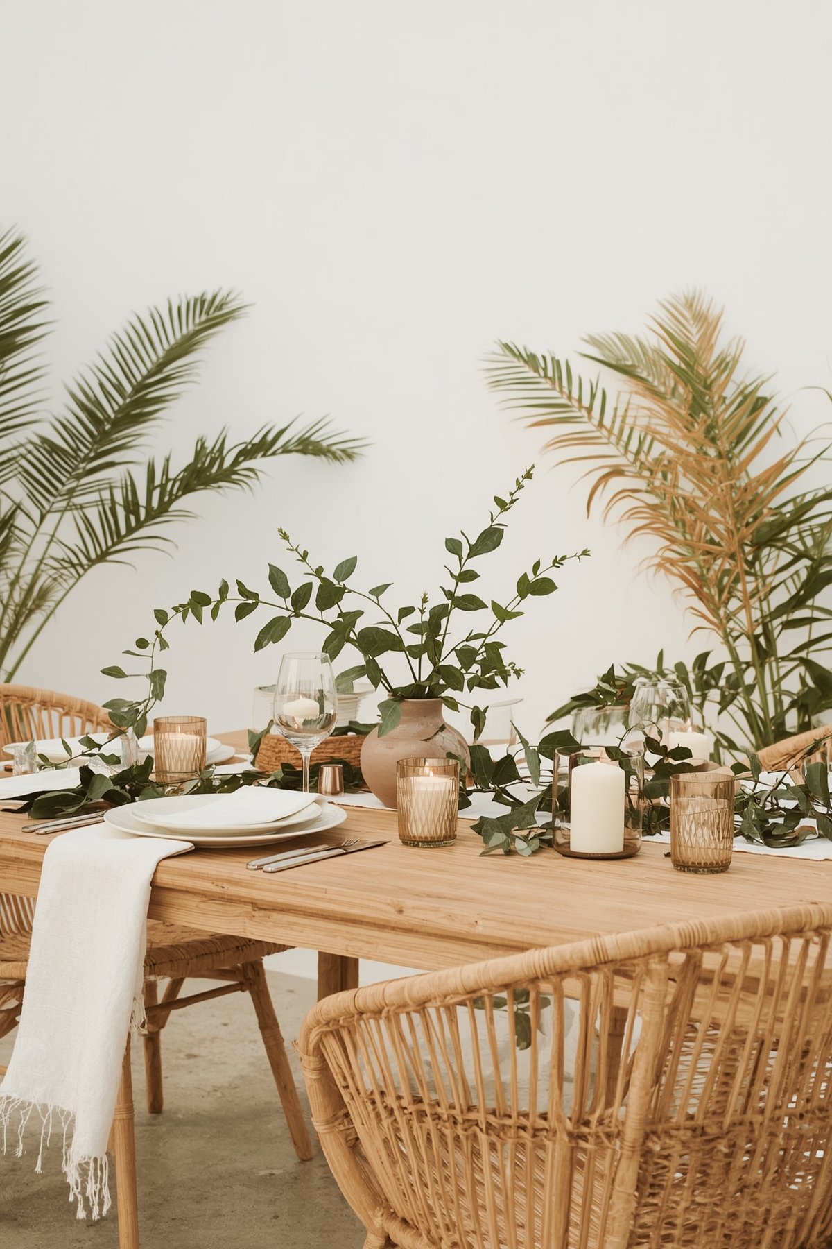 Japandi Al Fresco Dining Area for Summer