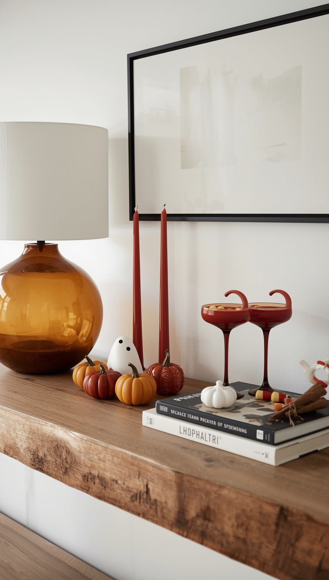 Japandi Halloween Decor