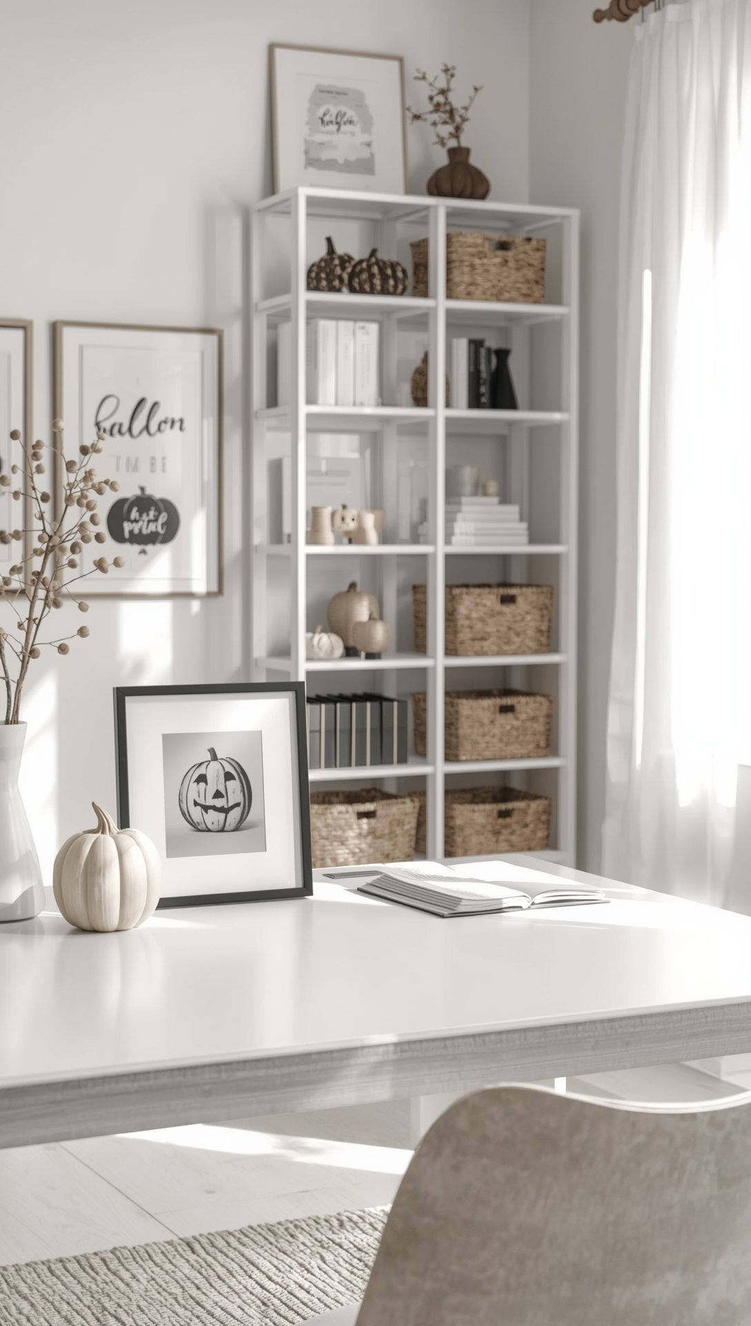 Japandi Halloween Decor
