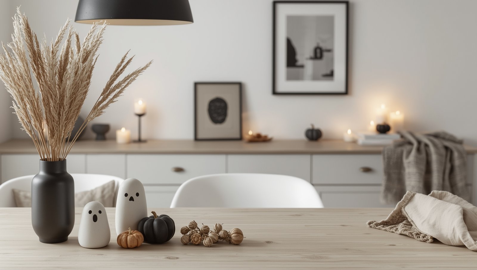 Japandi Halloween Decor