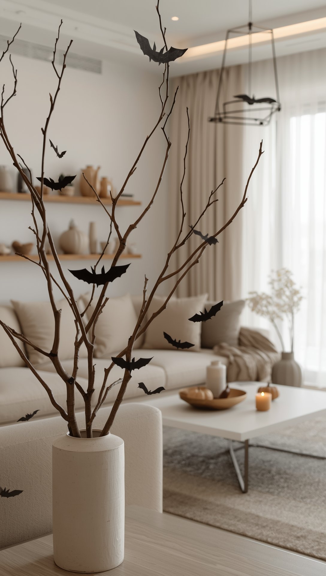 Japandi Halloween Decor