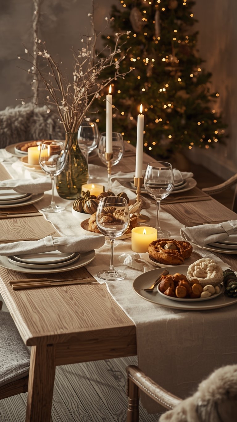 Japandi Christmas Tablescapes: Effortless Ideas for Natural Harmony and Cozy Ambiance