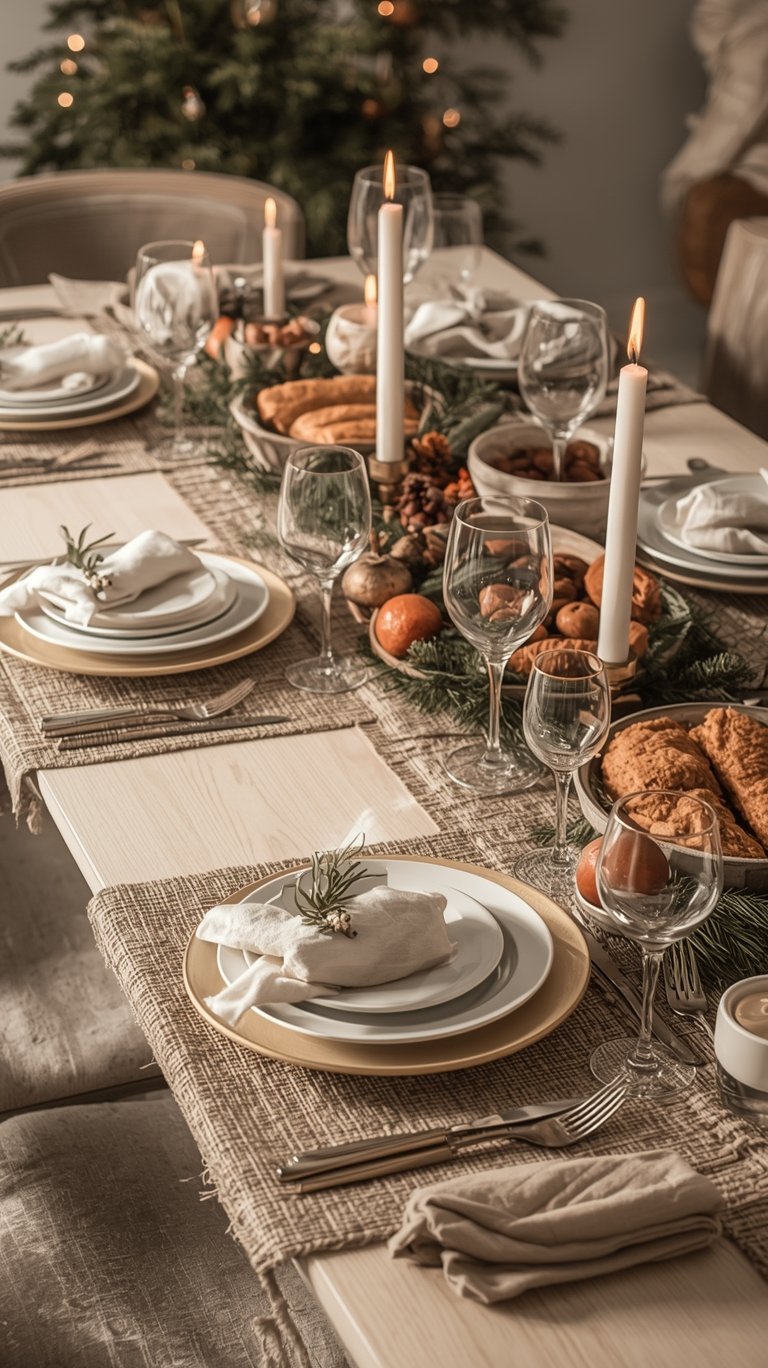 Japandi Christmas Tablescapes: Effortless Ideas for Natural Harmony and Cozy Ambiance