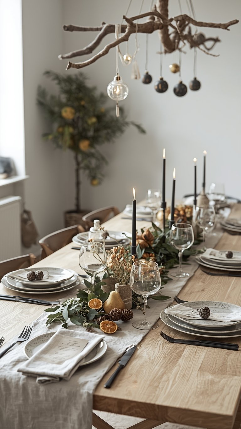 Japandi Christmas Tablescapes: Effortless Ideas for Natural Harmony and Cozy Ambiance