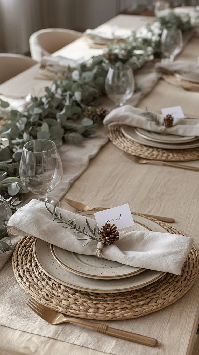 Japandi Christmas Tablescapes: Effortless Ideas for Natural Harmony and Cozy Ambiance