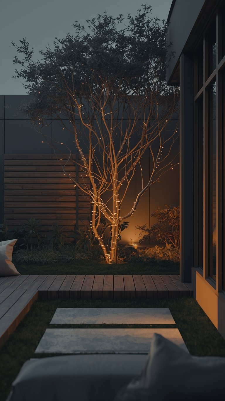 Chic Minimalist Outdoor String Lights Ideas