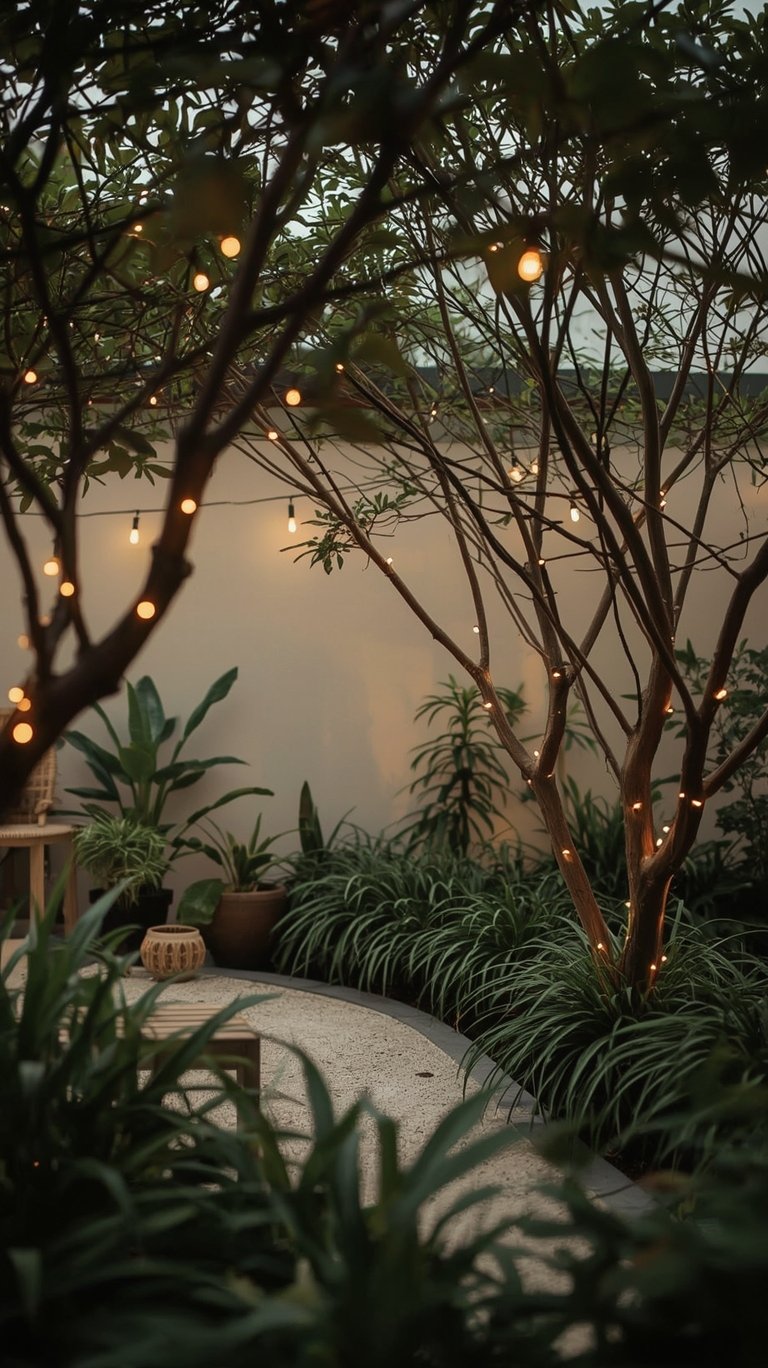 Chic Minimalist Outdoor String Lights Ideas